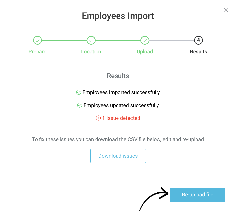 Adding Employees via Bulk CSV Upload